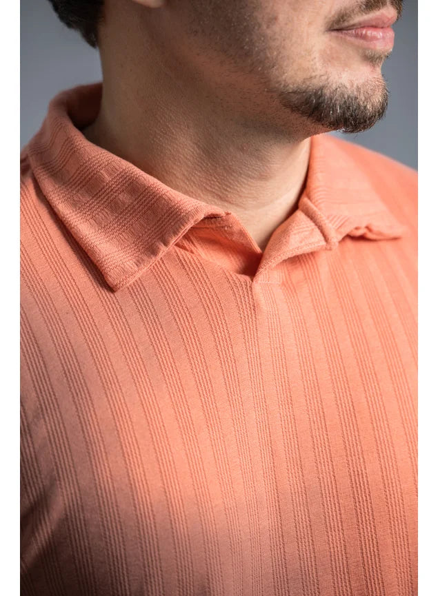 Camisa Polo S/ Botão, Vicenza Salmão